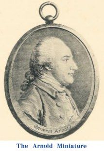 Miniature engraving of Benedict Arnold