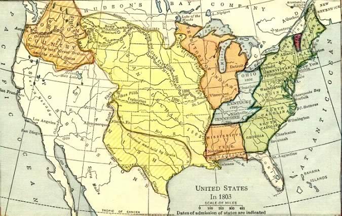 Map of the Louisiana Purchase