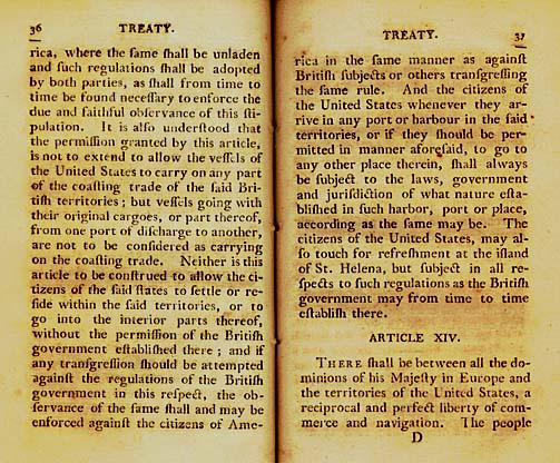 Page 18 of the Original Jay Treaty