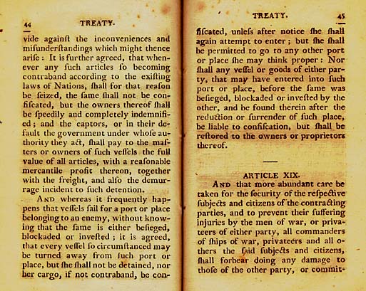 Page 22 of the Original Jay Treaty