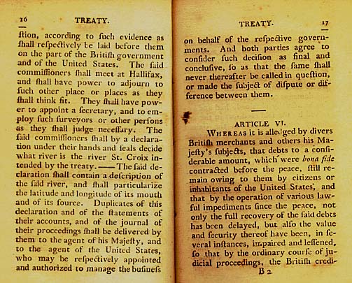 Page 8 of the Original Jay Treaty